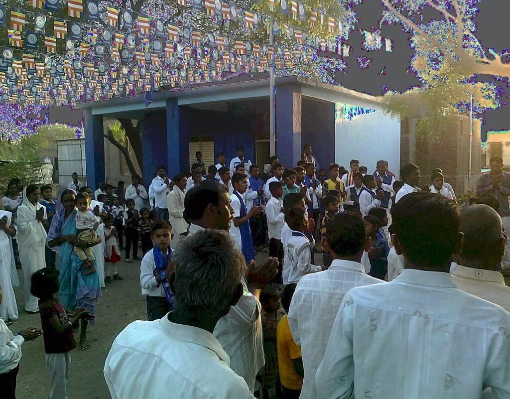 Dr. Babasaheb Ambedkar Jayanti procession at Chinawal village, India