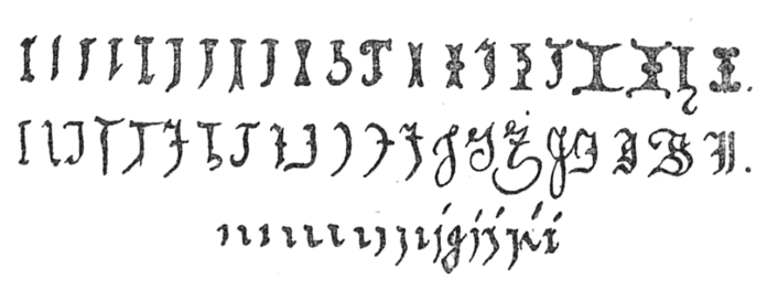 Forms of I and J in Alphonse Chassant, Dictionnaire des abréviations latines et françaises, 1876 Forms of I and J in Alphonse Chassant, Dictionnaire des abréviations latines et françaises, 1876