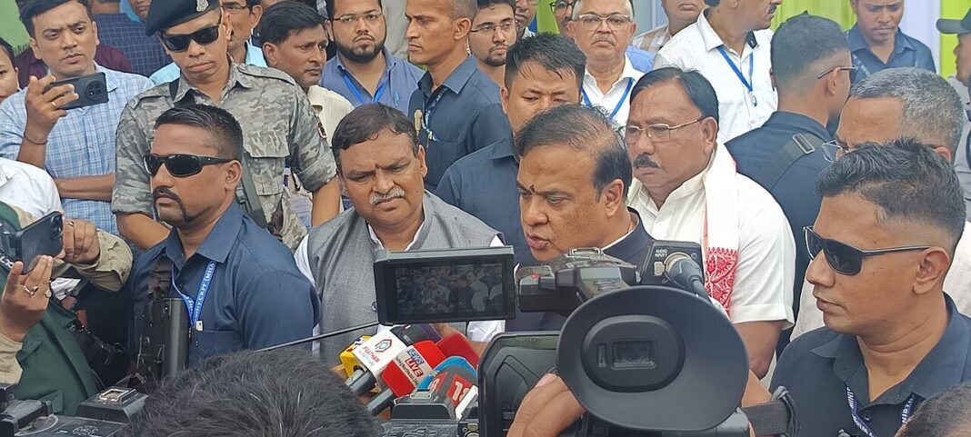 West Bengal Polls Crucial for India Amid Infiltration Concerns: Assam CM Himanta Biswa Sarma, HCM of Assam, responding to media during an event at Guwahati-3