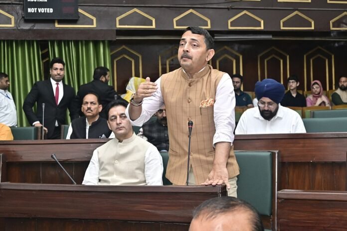 Ranbir Singh Pathania speaking in J&K Legislative Assembly