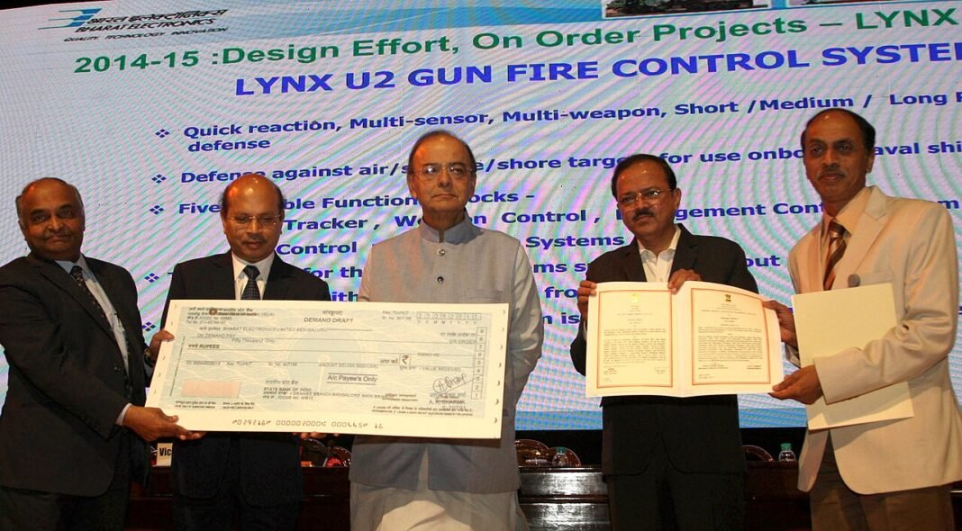 Uttar Pradesh: BEL Allotted 75 Hectares for Defence Manufacturing Unit in Chitrakoot The Union Minister for Finance, Corporate Affairs and Defence, Shri Arun Jaitley awarding the Bharat Electronic Limited, Bengaluru for ‘On Initiative Projects’ (2014-15) in manufacturing LYNX U2 Nava…
