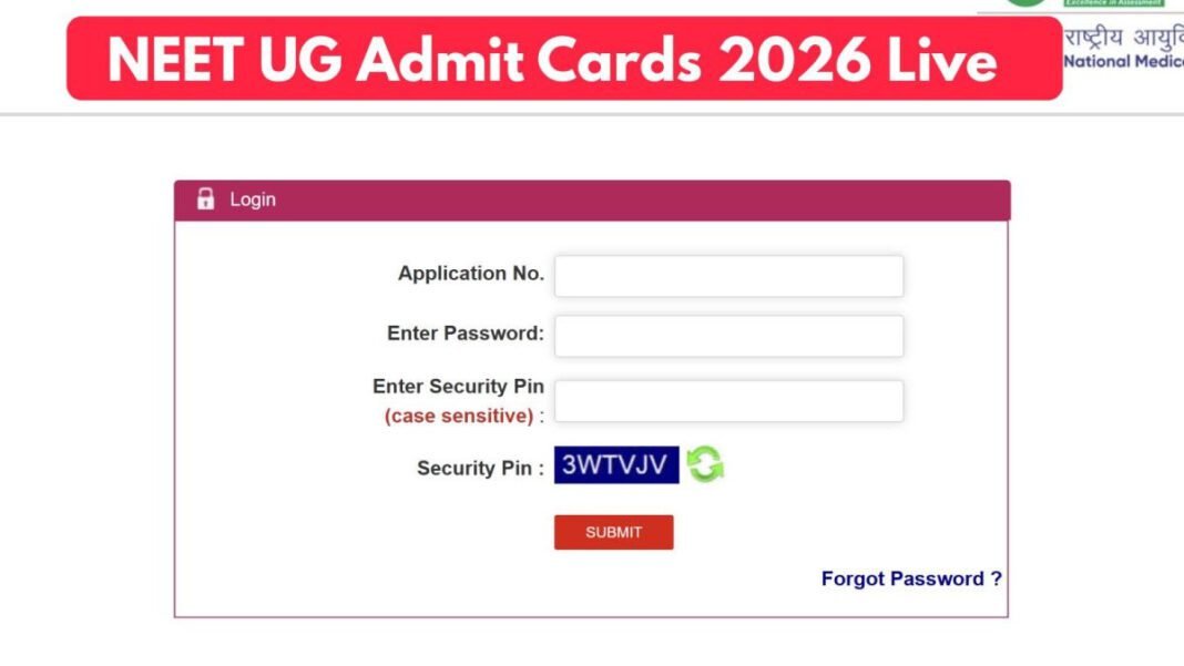 NEET UG 2026 Admit Cards Released: Over 22 Lakh Aspirants Prepare for May 3 Medical Entrance Test NEET UG 2026 Admit Cards Released: Over 22 Lakh Aspirants Prepare for May 3 Medical Entrance Test