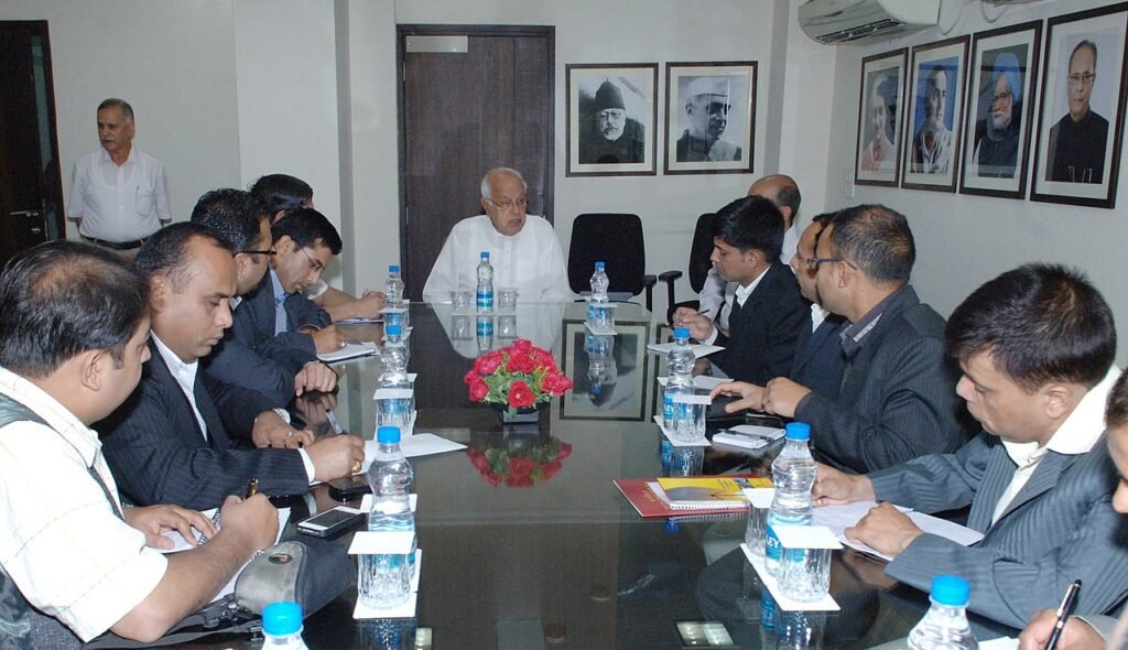 A Delegation of Journalists from Nepal called on the Union Minister for New and Renewable Energy, Dr. Farooq Abdullah, in New Delhi on April 23, 2013.