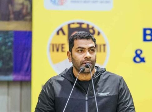 Aadhav Arjuna, the President of the Indian Basketball Federation Aadhav Arjuna, the President of the Indian Basketball Federation