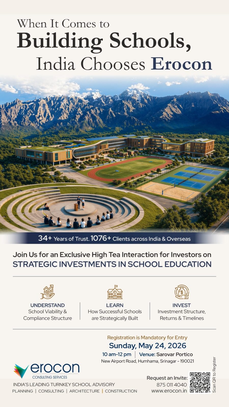 Erocon to Promote Globally Aligned Child-Centric Schools in Jammu and Kashmir Erocon to Promote Globally Aligned Child-Centric Schools in Jammu and Kashmir
