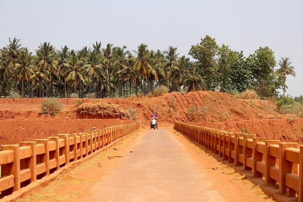 Polavaram canal under construction near Eluru