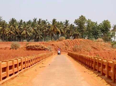 Polavaram canal under construction near Eluru