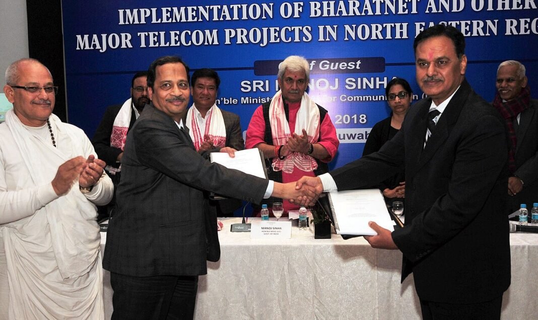 Arunachal CM to Hold Talks on Inner Line Permit Concerns The Minister of State for Communications (I/C) and Railways, Shri Manoj Sinha and the Chief Minister of Arunachal Pradesh, Shri Pema Khandu witnessing the signing of an MoU between BSNL and Airtel, a…