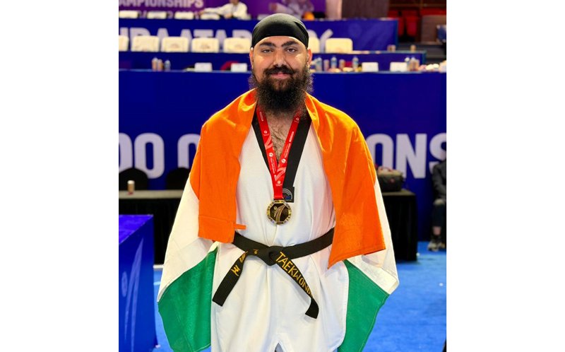 Jammu and Kashmir Athlete Wins Gold at Asian Para Taekwondo Championship in Mongolia Jammu and Kashmir Athlete Wins Gold at Asian Para Taekwondo Championship in Mongolia