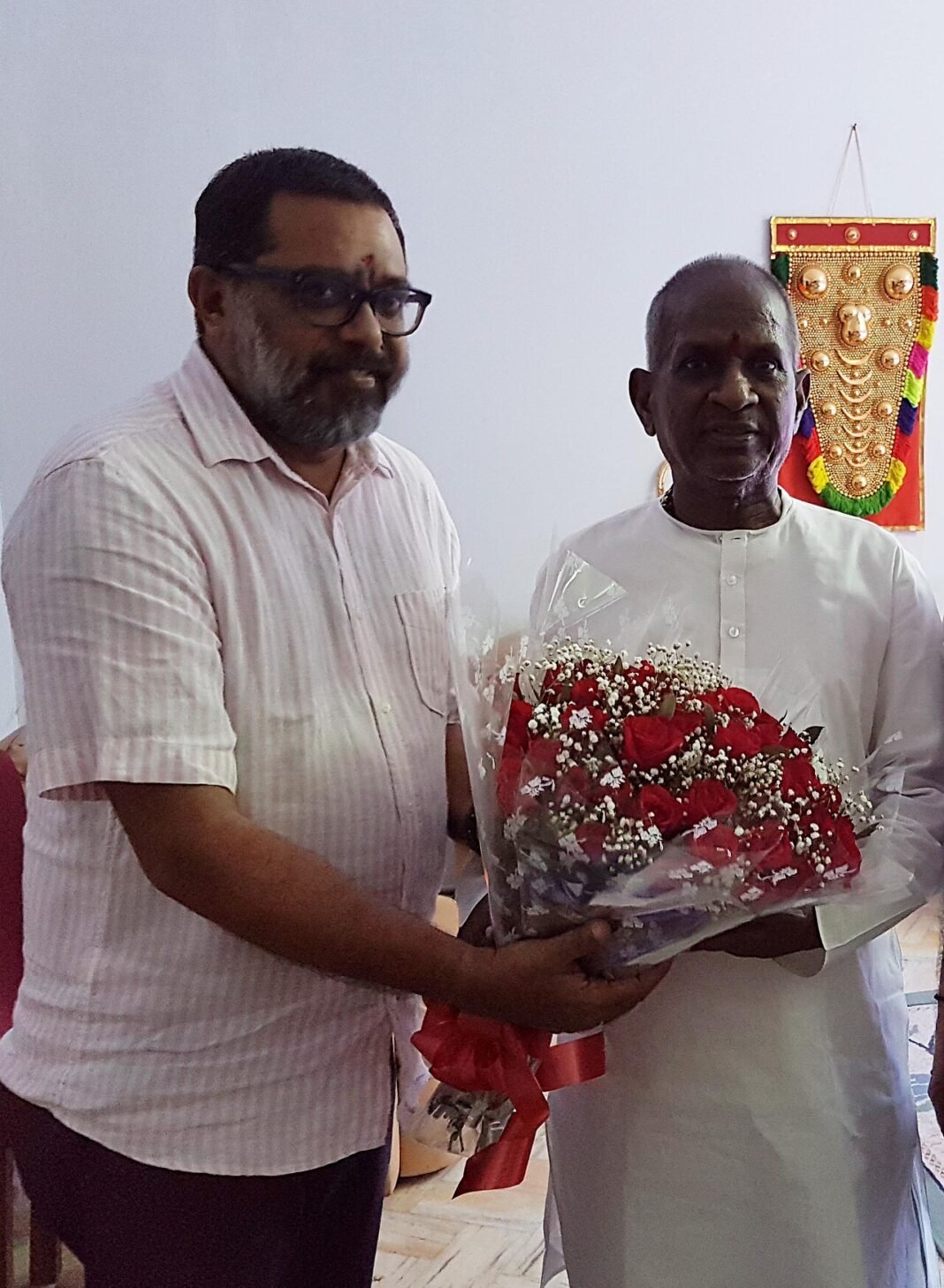 Ilaiyaraaja’s Musical Vision Integral to Mari Selvaraj’s ‘Manjanathi’ Art Director M.Prabakaran with Legendary Indian Music Composer 'Maestro' Ilayaraaja