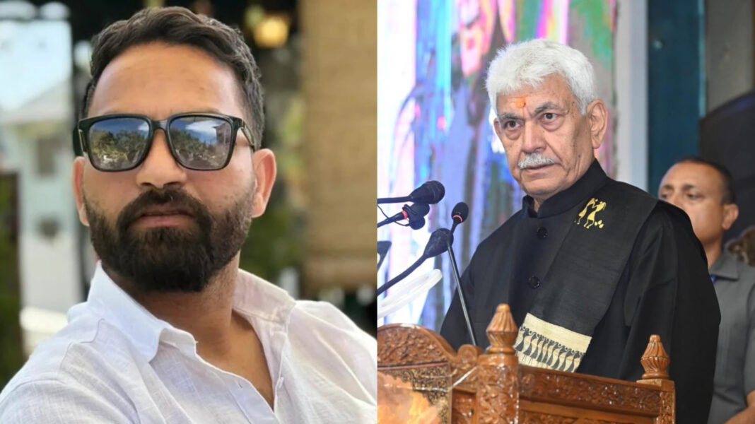 Doda MLA Mehraj Malik Writes to LG Manoj Sinha Seeking Restoration of Escort Security Doda MLA Mehraj Malik Writes to LG Manoj Sinha Seeking Restoration of Escort Security