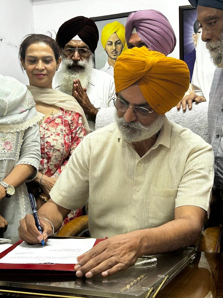 Jaswant Zafar , Punjabi writer taking over charge as Director Punjab Language department on 27-06-24 at Patiala .