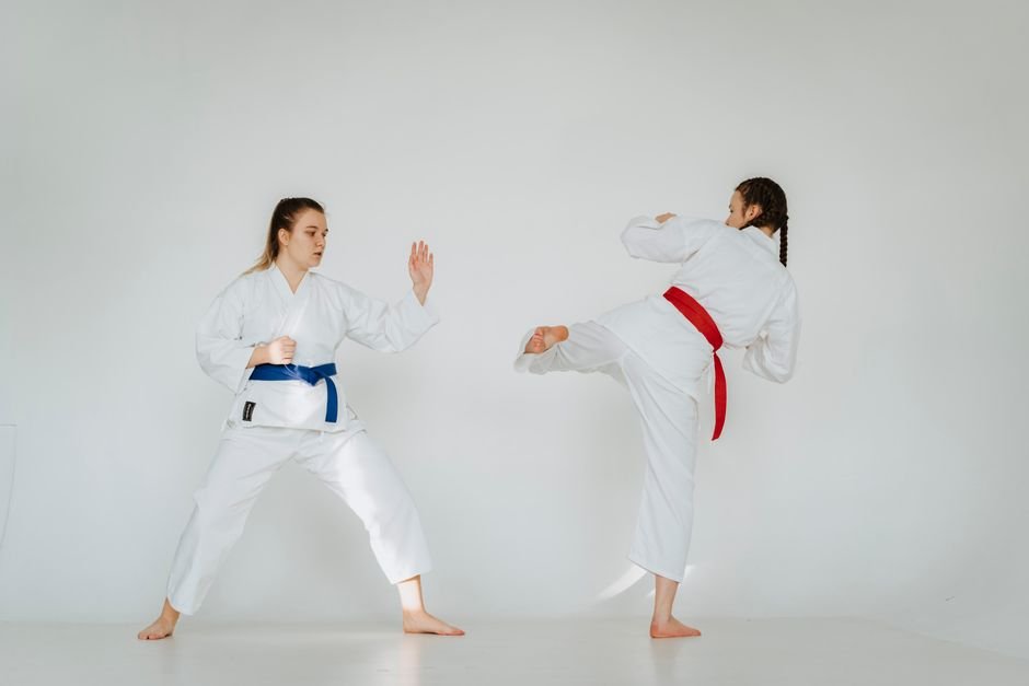 Delhi: Brinda Karat Alleges Illegal Detention of Student Ahead of CJP Protest, Seeks Police Action Karate sparring practice with two young women showcasing skill and technique in traditional attire.