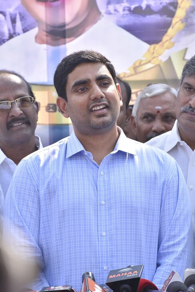 Nara Lokesh, minister of IT, Panchayatiraj and Rural Development. AP Govt