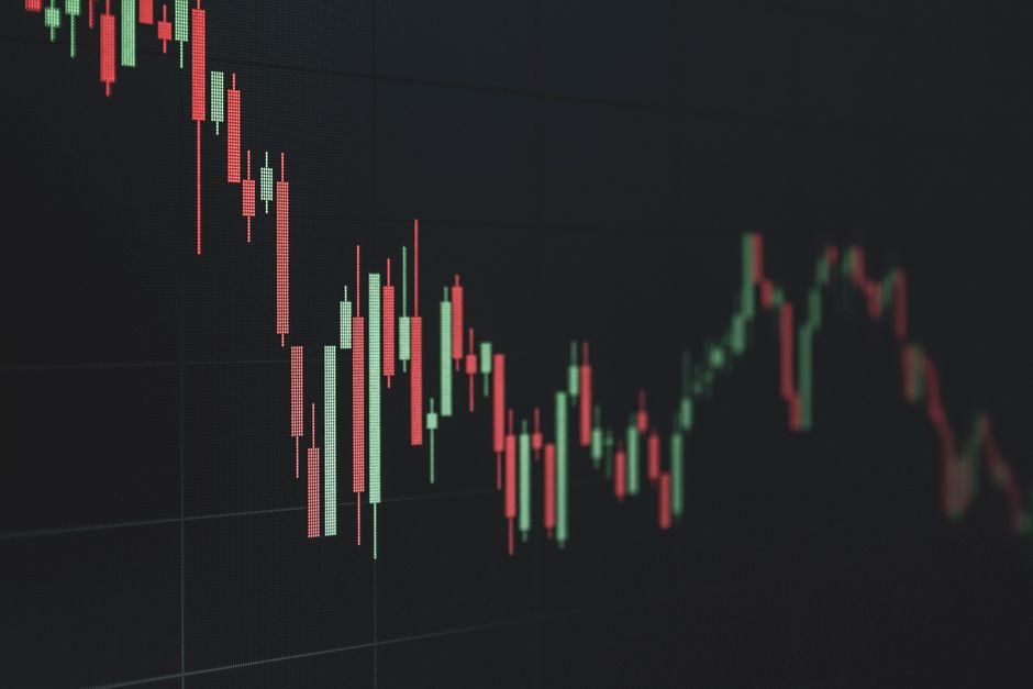 Oil Prices Surge and Stocks Tumble Amidst Escalating Middle East Tensions and New Strikes Stock market data chart showing trends in red and green. Perfect for financial and business themes.