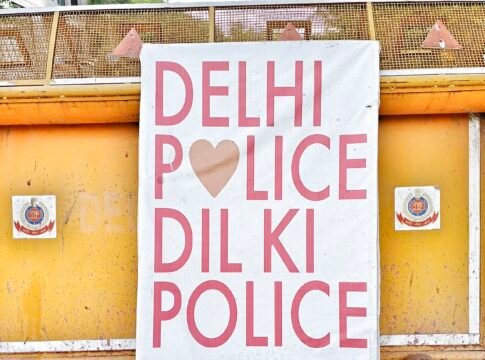 The new Delhi Police banner released amid the COVID-19 pandemic on 23 April 2020. Also used on Delhi Police social media accounts.