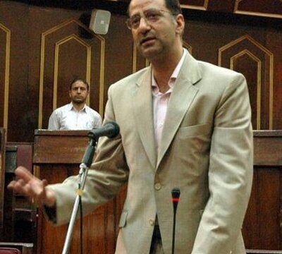 The picture is of Nasir Aslam Wani, a prominent politician of J&K The picture is of Nasir Aslam Wani, a prominent politician of J&K