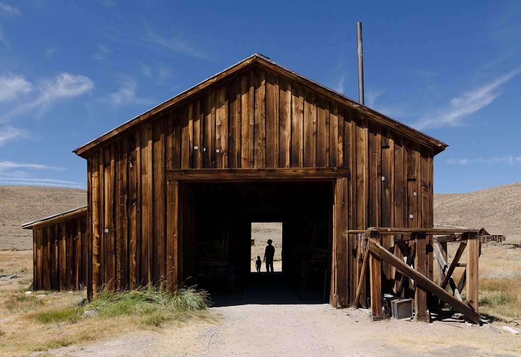 US Escalates Strikes on Iran; Tensions Flare Over Strait of Hormuz County Barn, Bodie, California.