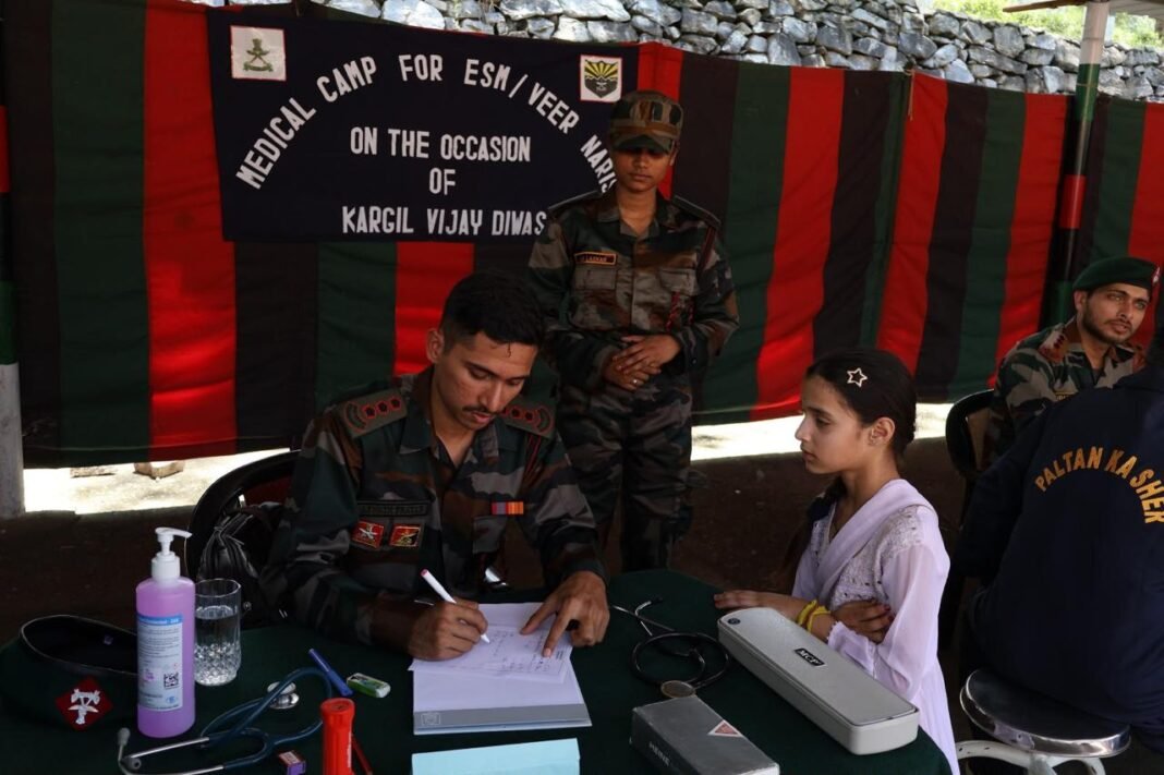Jammu and Kashmir: Assam Rifles Organises Outreach Programme for Ex-Servicemen, Veer Naris on Kargil Vijay Diwas Jammu and Kashmir: Assam Rifles Organises Outreach Programme for Ex-Servicemen, Veer Naris on Kargil Vijay Diwas