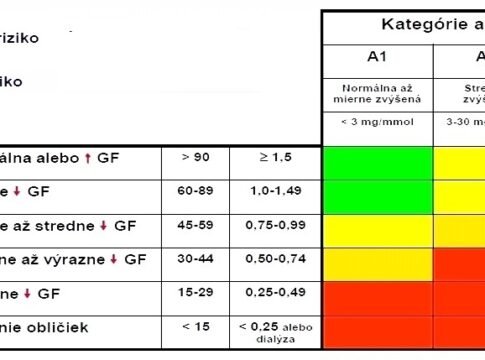 Prognóza CKD podľa GF a albuminúrie Prognóza CKD podľa GF a albuminúrie