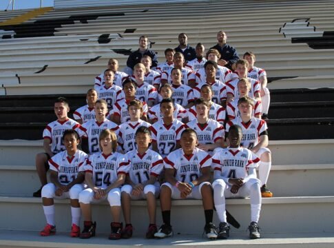 Student-athletes participating in the Junior Academic All-American Game pose for a team photo with coaches at Saguaro High School in Phoenix, Ariz., Dec. 30, 2011. Players participating in the Junior… Student-athletes participating in the Junior Academic All-American Game pose for a team photo with coaches at Saguaro High School in Phoenix, Ariz., Dec. 30, 2011. Players participating in the Junior…