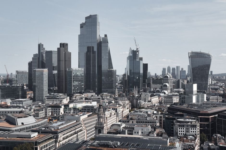 Jammu and Kashmir Shortlists Urban Projects Worth Rs 1,990 Crore for Central Funding Stunning aerial view of London's financial district featuring modern skyscrapers under a clear sky.