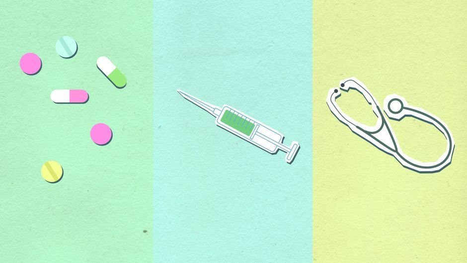 Tamil Nadu Boosts Medical Seats by 100, First Increment in Five Years Top view of decorative cardboard appliques representing assorted medications near syringe with vaccine and stethoscope