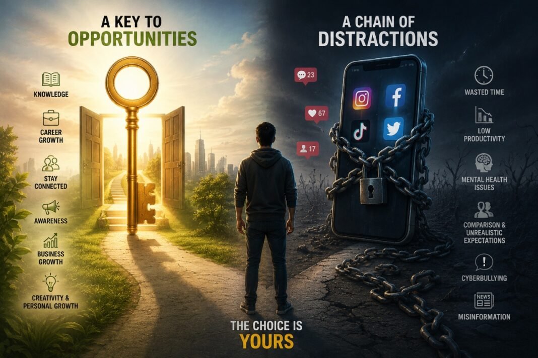 Social Media: A Key or a Chain? The Choice Is Yours Social Media: A Key or a Chain? The Choice Is Yours