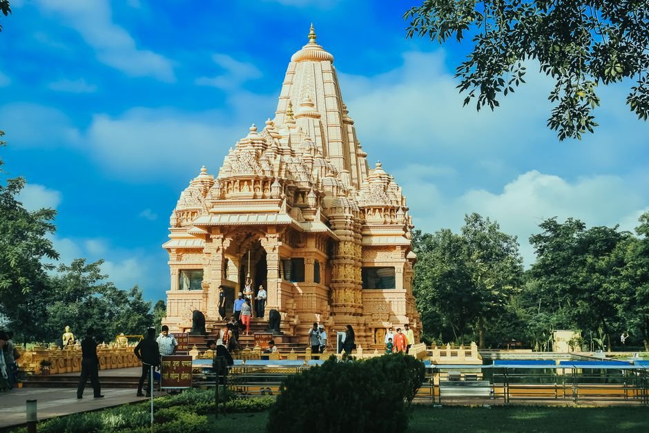 Six Dead in Bihar Temple Stampede During Shravan Month A captivating view of the Shashwat Dham, a famous Hindu temple in Devachuli, Nepal.