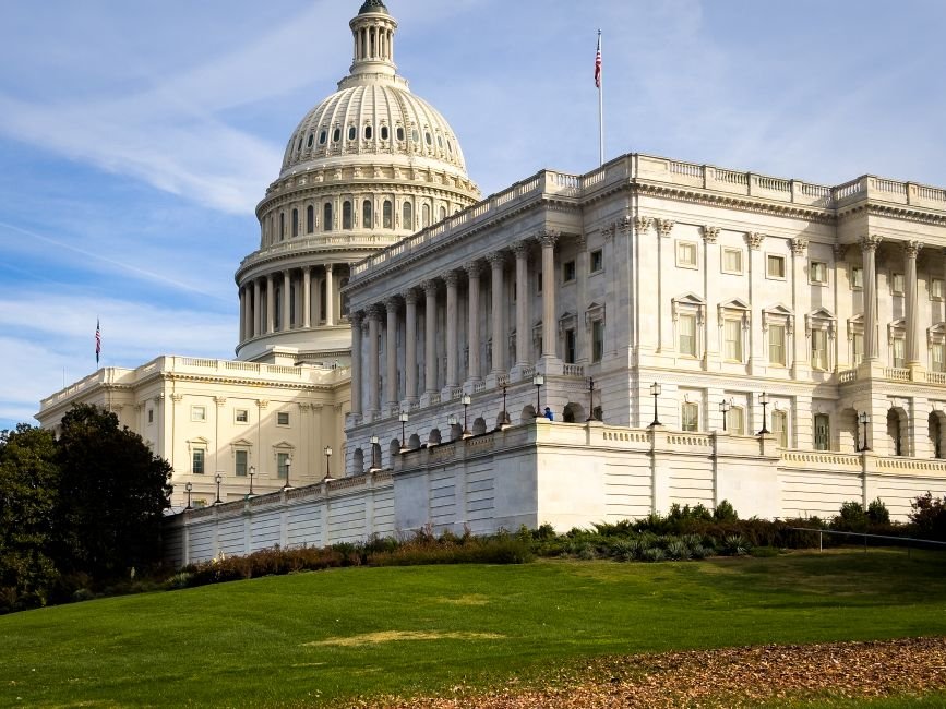 Jammu and Kashmir: BJP Protests Sonia Gandhi Over ‘Vande Mataram’ Row in Srinagar A picturesque view of the US Capitol Building in Washington, DC, under a clear sky.