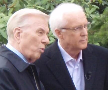 Brian Williams and Lloyd Robertson. Brian Williams and Lloyd Robertson.