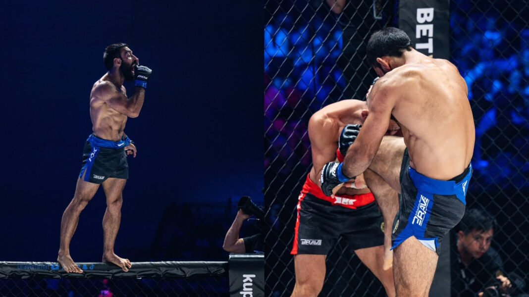 Kashmiri MMA Fighter Owais Yaqoob Stuns Undefeated Bulgarian Delyan Georgiev at BRAVE CF 107 Kashmiri MMA Fighter Owais Yaqoob Stuns Undefeated Bulgarian Delyan Georgiev at BRAVE CF 107