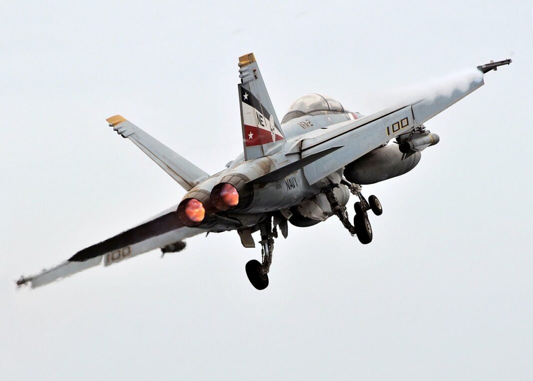 USS Abraham Lincoln to Make Brief Stop in Thailand After Extended Middle East Deployment NORTH ARABIAN SEA (July 10, 2008) An F/A-18F Super Hornet assigned to the "Bounty Hunters" of Strike Fighter Squadron (VFA) 2 climbs away from the Nimitz-class aircraft carrier USS Abraham Lincoln (C…
