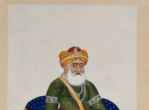 Nawab Sarfaraz Khan of Multan (Nawab Sarfaraz Khan Saddozai). Gouache painting by an Indian painter. Wellcome Collection. He was the eldest son of Nawab Muzaffar Khan Saddozai (Nawab Muzaffar Khan; l… Nawab Sarfaraz Khan of Multan (Nawab Sarfaraz Khan Saddozai). Gouache painting by an Indian painter. Wellcome Collection. He was the eldest son of Nawab Muzaffar Khan Saddozai (Nawab Muzaffar Khan; l…