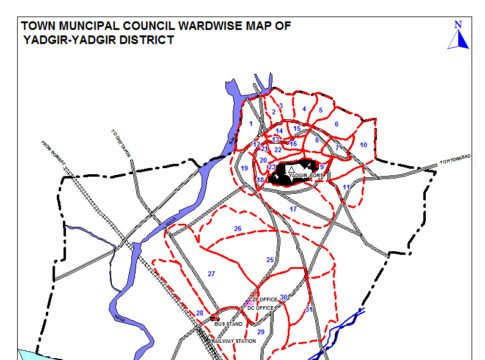 Yadgir TMC Ward Map Yadgir TMC Ward Map