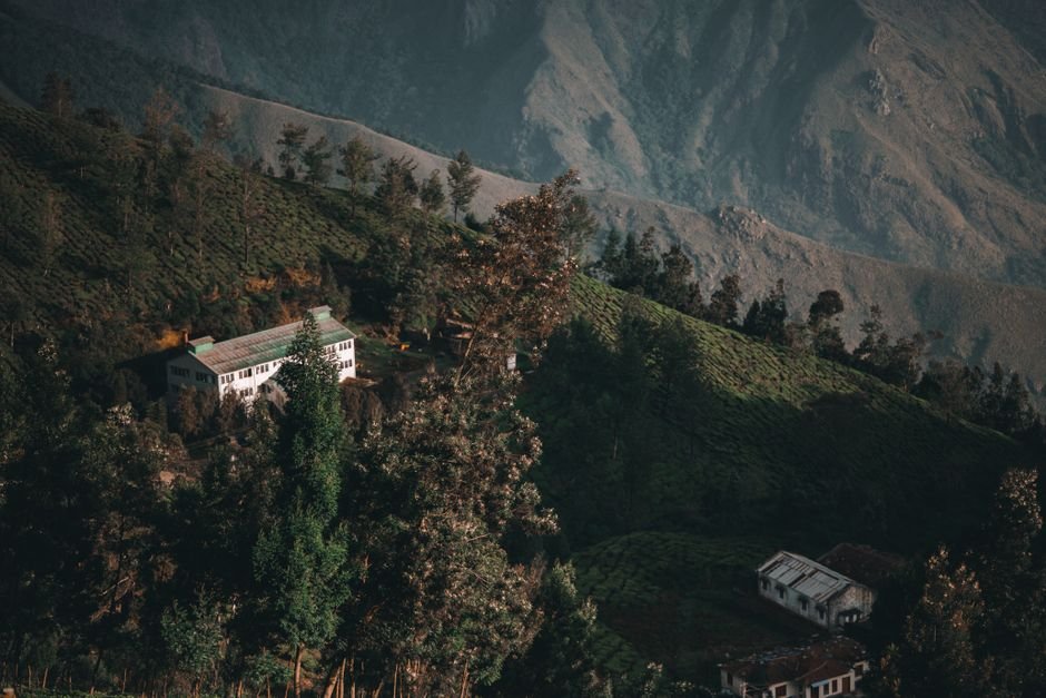 Chennai Summit: Treat Wastewater as Economic Resource, Experts Urge Beautiful aerial view of scenic tea plantations and houses in Munnar, India.