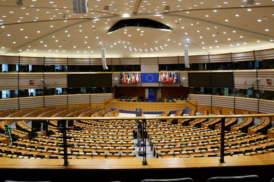 Africa Intensifies Multi-Hazard Early Warning Systems to Combat Rising Disaster Risks Empty European Parliament auditorium in Brussels, Belgium.