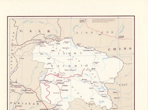 Includes Cease-fire line and mountain passes.