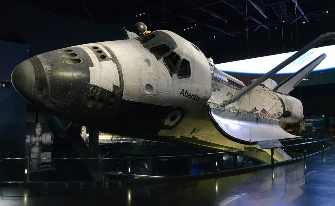 Kennedy Center Ceiling Section Collapses Amid Heavy Rainfall in Washington D.C. The Space Shuttle Atlantis displayed at the Kennedy Space Center Visitor Complex in Merritt Island, Florida (USA).