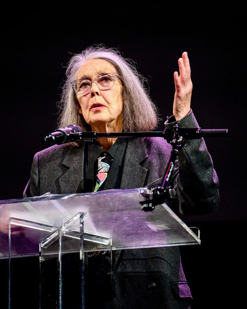 Anne Carson, poet, at the 2024 National Book Awards