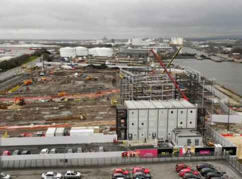 Construction of New ITV Studios, Trafford Wharf 