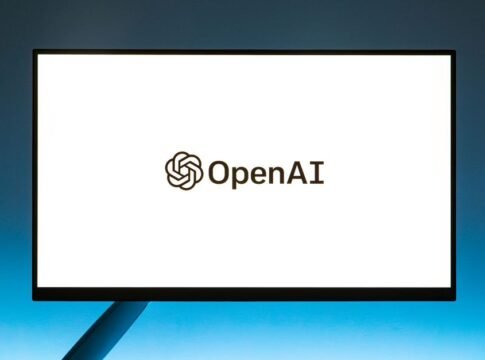 Minimalistic display of OpenAI logo on a monitor with a gradient blue background, representing modern technology. Minimalistic display of OpenAI logo on a monitor with a gradient blue background, representing modern technology.