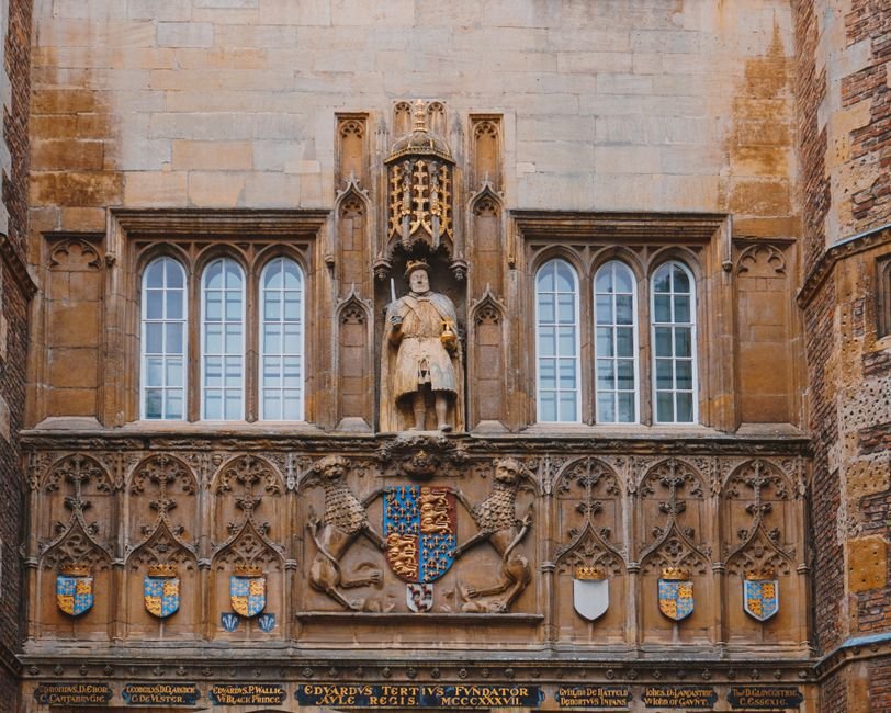 Ofcom Investigates Channel 5’s Huw Edwards Documentary for “Fairness and Privacy” Ornate facade of Kings College featuring medieval sculpture, Cambridge, UK.