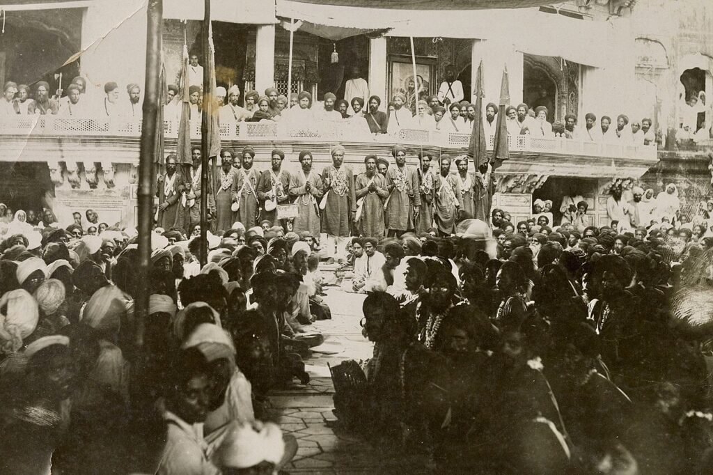 The 12th Shahidi Jatha ('Band of Martyrs') involved in the Jaito Morcha (agitation), which sought the restoration to his throne of Maharaja Ripudaman Singh (r. 1912–23) of the Sikh princely state of …
